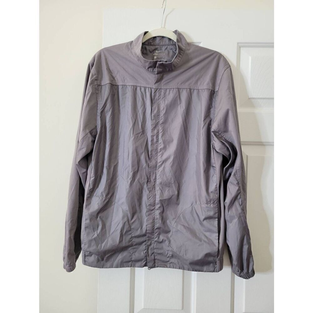 Nike Shield Grey Full-Zip Golf Jacket  Men's Sz L